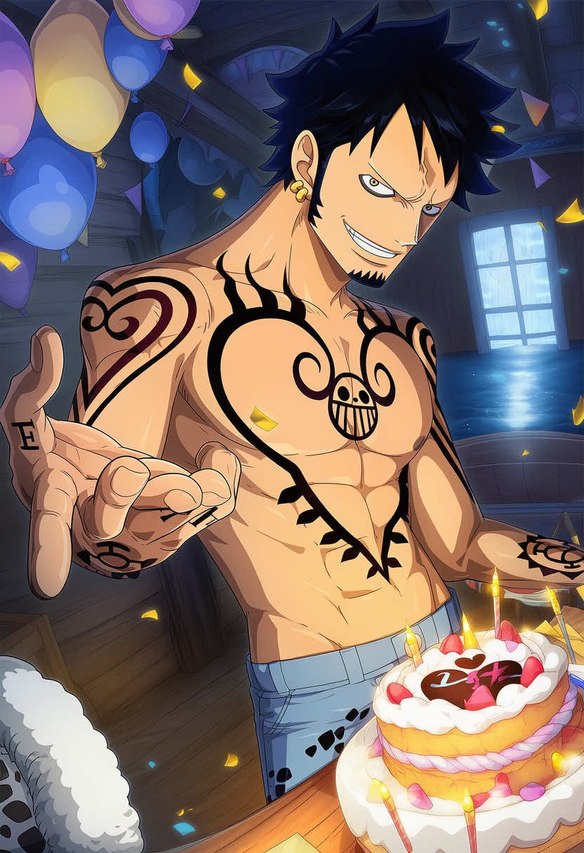 Happy Birthday to our favorite Captain 🏴‍☠️💙🎉🏴‍☠️💙🎉🏴‍☠️💙🎉🏴‍☠️💙🎉🏴‍☠️ 🤖 **AI CONTENT DISCLOSURE** 🤖 Hey everyone! I want to be 100% transparent with y’all: ✨ ALL my content is AI-generated ✨ I’m not trying to steal anyone’s work or claim I’m an artist - I’m just a digital fan art someone who loves experimenting with AI tools to create cool interpretations of characters and concepts I’m passionate about! **Not into AI content?** That’s totally cool! Everyone has their preferences. Feel free to scroll past my account - no judgment here! 💙 **Love seeing AI experiments?** Welcome to the journey! I’m still learning and having fun exploring what’s possible with these amazing tools. I believe in being honest about my process because transparency matters. What you see is what you get - AI-generated content made by someone who just wants to share cool stuff! Thanks for understanding, and thanks for being here! 🙏 #onepiece #trafalgarlawedit #fyp #ai #trafalgarlaw 