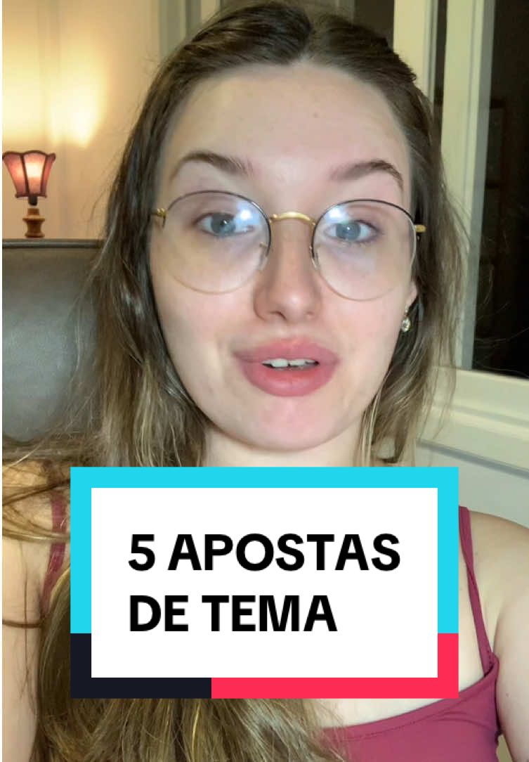 Minhas 5 apostas de temas 💛 para a #redaçãoenem 🤞   No Intensivo, os alunos poderão treinar esses 5 temas! Além disso, terão: ✅ Aulas ao vivo (7 no total, com gravação disponível) ✅ Material de argumentos e repertórios em todos os eixos temáticos   O link está na bio! ✨ #redacao #enen #redaçãoenem2025 #enem2025 