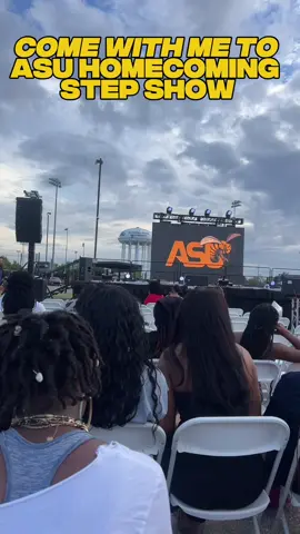 come with me to the Alabama State University homecoming step show 💛🐝 the energy was unreal 🔥 #BamaState #HBCU #Homecoming #StepShow #fyp 
