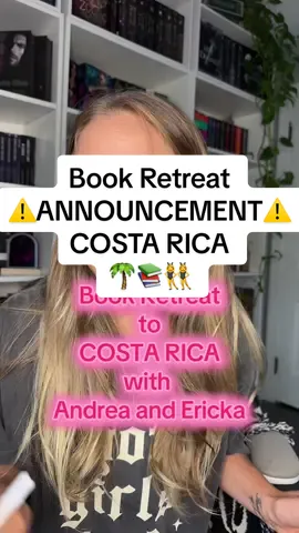 Who is coming with us to Costa Rica?! @📚Ericka📚 #BookTok #bookish #retreat 