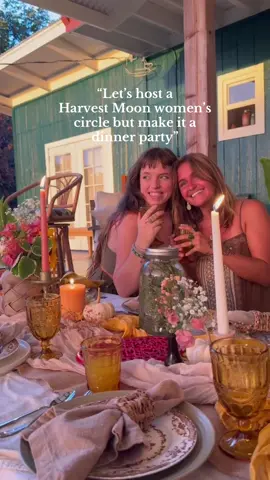 Just two girls who met online and share a love of good food and gathering women- Fire cider making, sweet potato gnocchi, a harvest sharing altar and burning what we’re letting go. I love women. @olliebranson thanks for being the co-hostess with the mostest 🌕  #fullmoonparty #dinnerparty #ilovewhenwomen #harvestmoon #womenscircle 