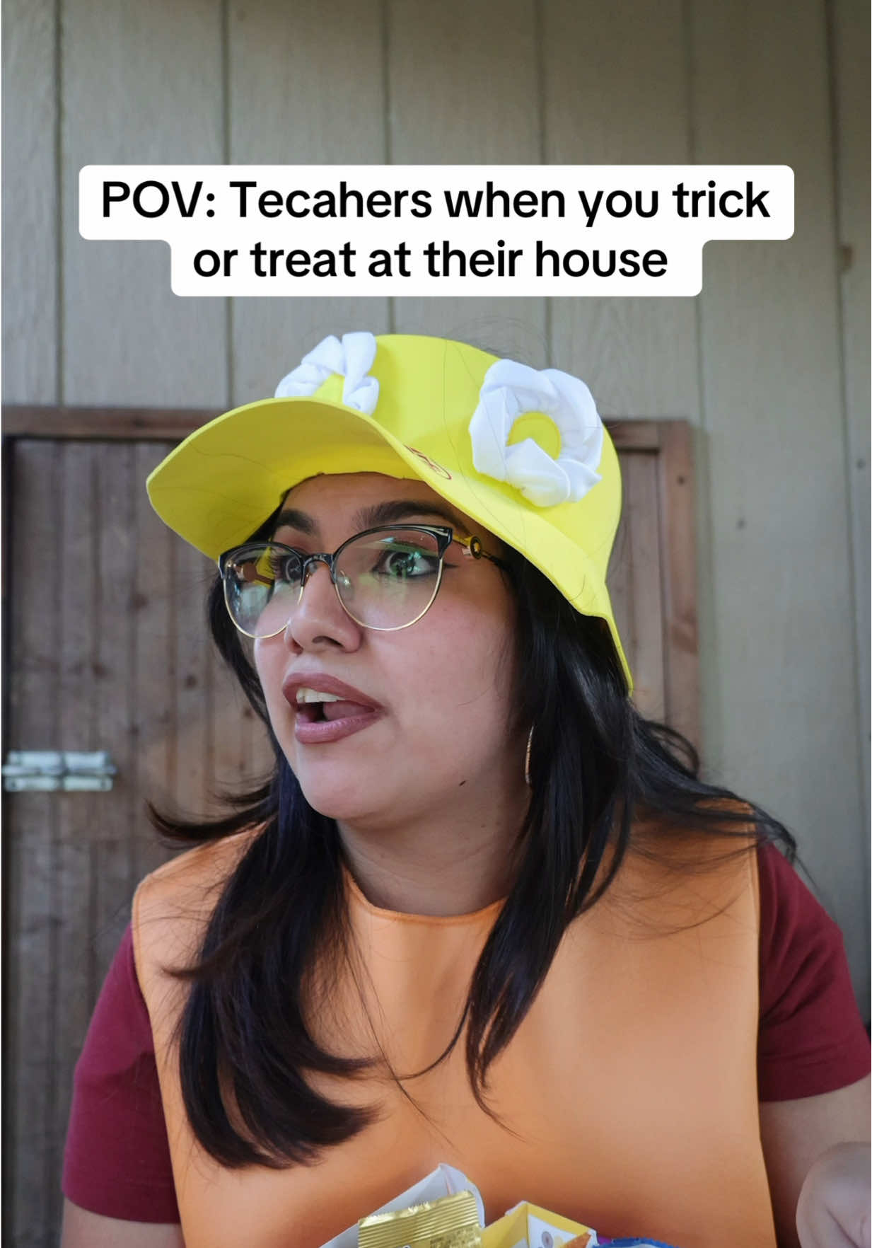 POV: Teachers when you trick or treat at their house 🎃😅  #teacher #teachers #teachersoftiktok #teacherlife 