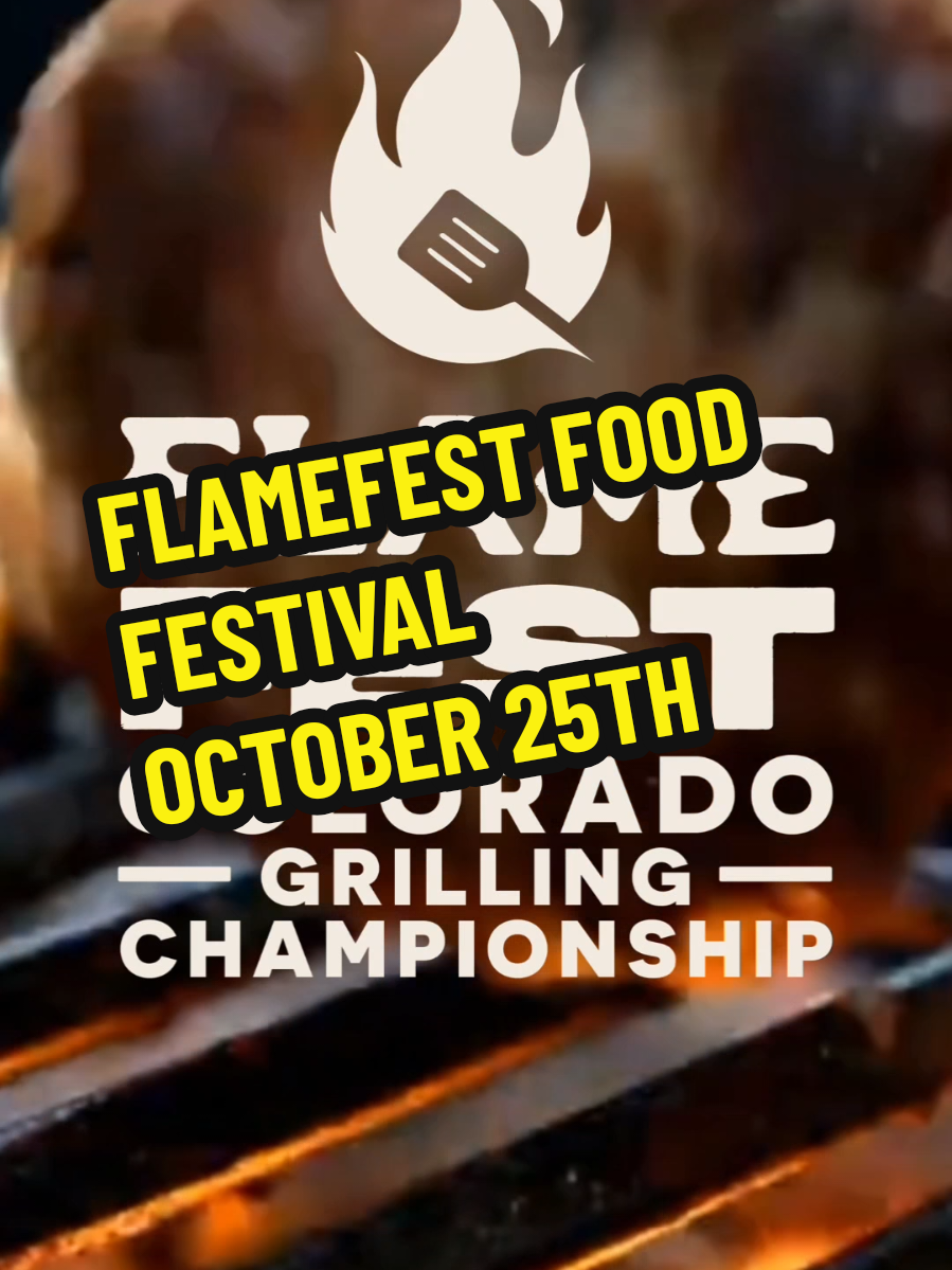 🔥 Denver’s hottest new food festival is here — Flame Fest: Colorado’s Grilling Championship 🍔🔥 Unlimited BBQ, burgers, hibachi, craft drinks & live music at RiNo Art Park on Oct 25th. 🎟️ Use code MHFD for 10% off tickets #fyp #Denver #festival #Foodie #grill 