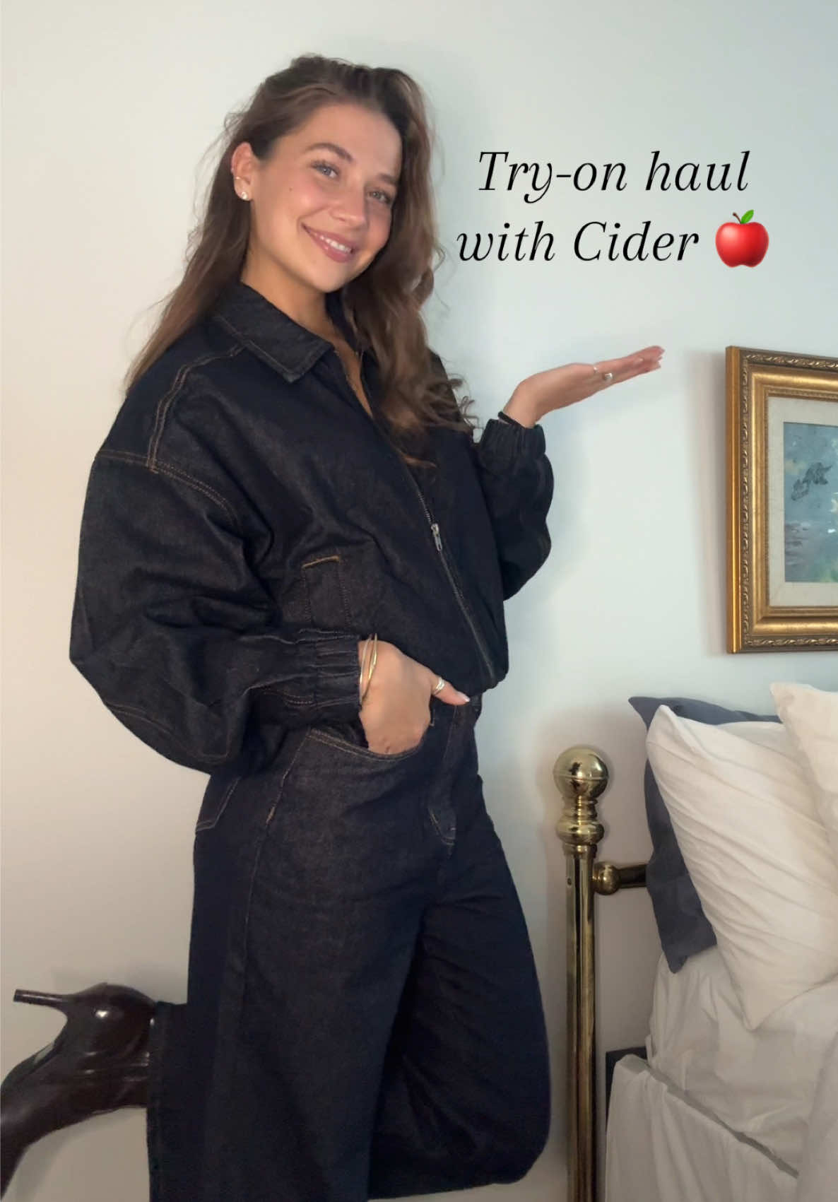 Playing dress up with @Cider this fall🍎🍂 use code GILLYDILLY15 for 15% off 🤎 #cidergang #clothinghaul #outfitinspo #fallfashion #falloutfit 