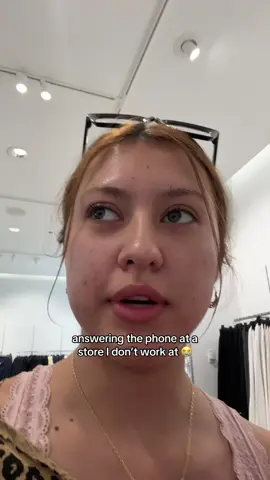 rate my customer service voice 😭 #mall #phone #answerthephone #socialanxietyfearsme #shopping 