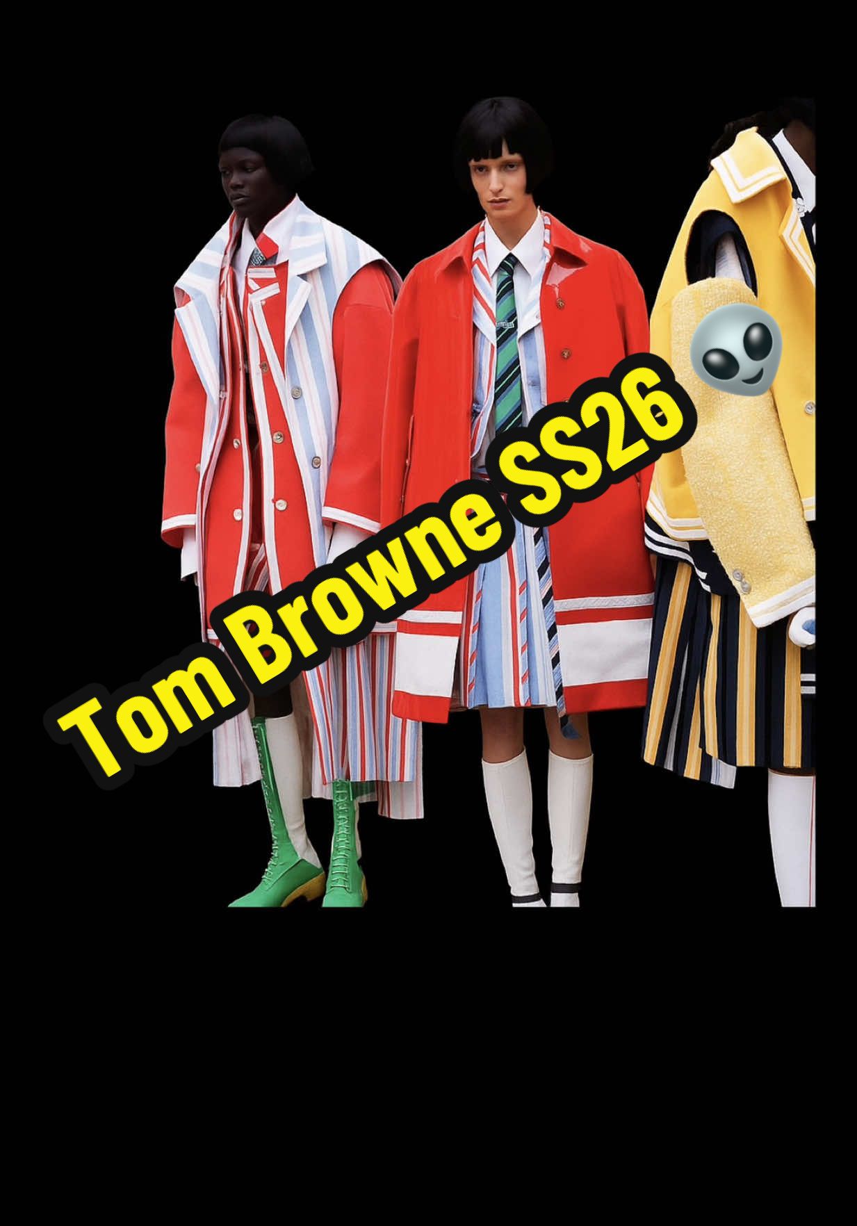 Thom Browne SS26 👽  #fashion #fashiontiktok #haitiantiktok #outfit #outfitinspo  🎥: IG