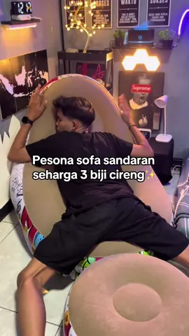 Dapat Free sofa kecil guys🫶🏻#sofa #sofaestetik #beanbagchair #sofabed #sofaset 