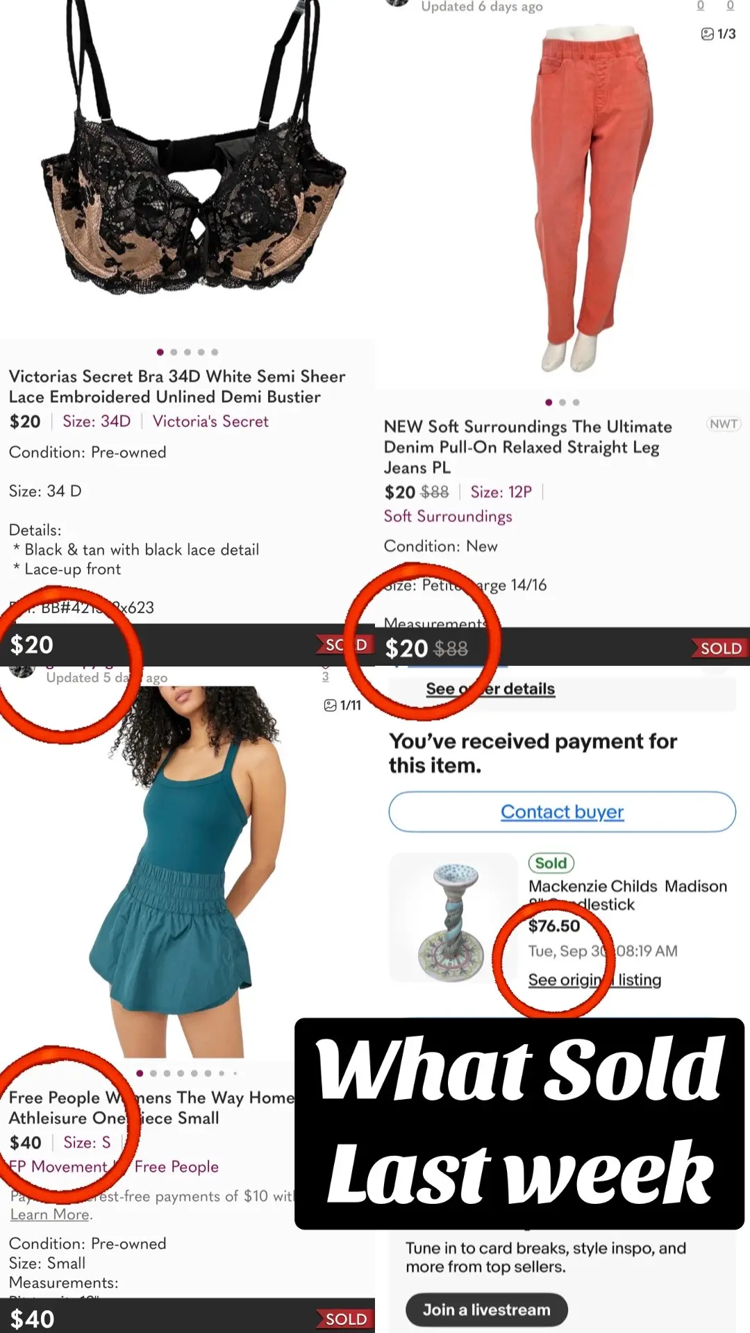 Here are a few items that sold last week in my stores. If you are wanting to learn what is selling right now in 2025, follow along! 