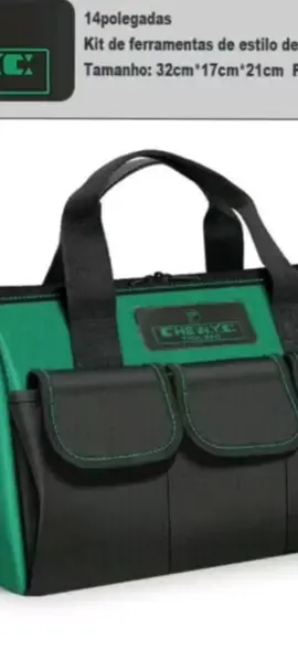 Bolsa/ Mala de Lona para Kit De Ferramentas,Portátil Multi-funcional Manutenção , Eletricista 14/16/18/20 Polegada
