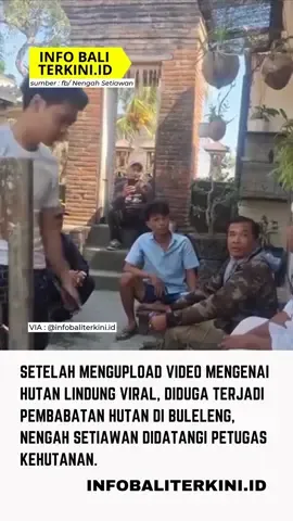 Kabar Miris dari Buleleng! Hutan di Desa Ambengan, Kecamatan Sukasada, Buleleng, dikabarkan dibabat oleh oknum yang tidak bertanggung jawab. Informasi ini pertama kali dibagikan oleh penggiat media sosial Nengah Setiawan melalui sebuah video di Facebook. Dalam unggahannya, Nengah menyebutkan bahwa kondisi pembabatan hutan terlihat jelas dari jalan Denpasar–Singaraja, tepatnya di Dusun Pumahan, Desa Gitgit. Ia pun menyerukan agar Dinas Kehutanan dan pihak berwenang segera turun tangan untuk menyelamatkan hutan desa dari kerusakan yang lebih parah. 📹 Sumber: fb/Nengah Setiawan #SaveHutanBali #AmbenganForest #BulelengUpdate #PeduliLingkungan #StopIllegalLogging            