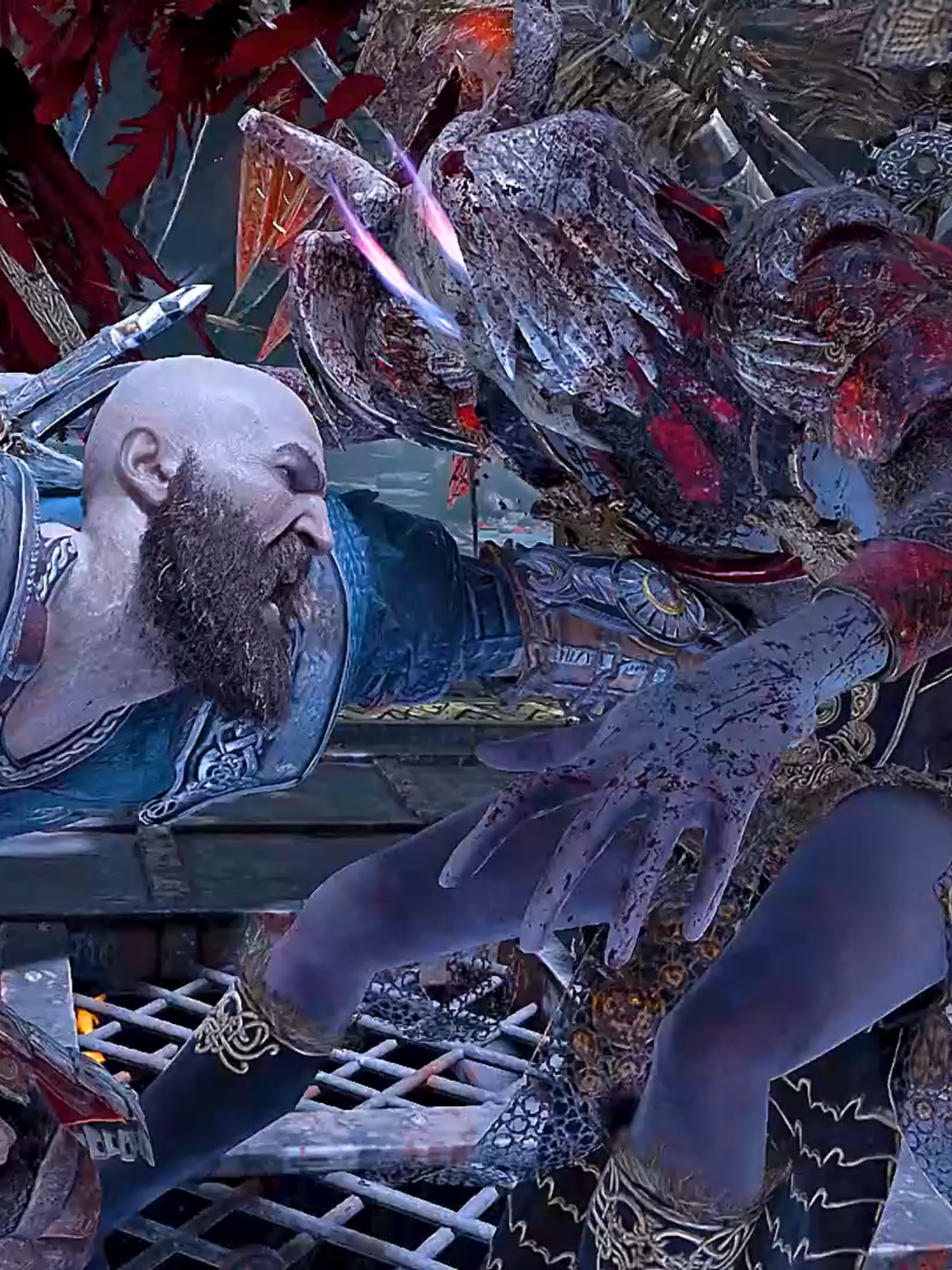 COMBATE CONTRA VALKIRIA GEIRDRIFUL #GODOFWAR #diosdelaguerra #golems #kratos #ps4pro #valkiria #GEIRDRIFUL #COMBATE #EPICO