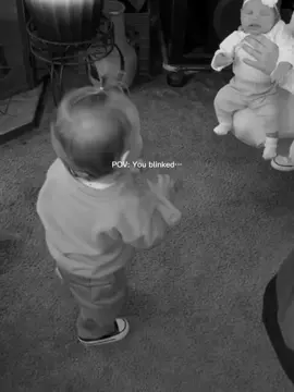 My babies first steps🥹 Stop growing🙁 #baby #toddler #4u #firststeps #CapCut 