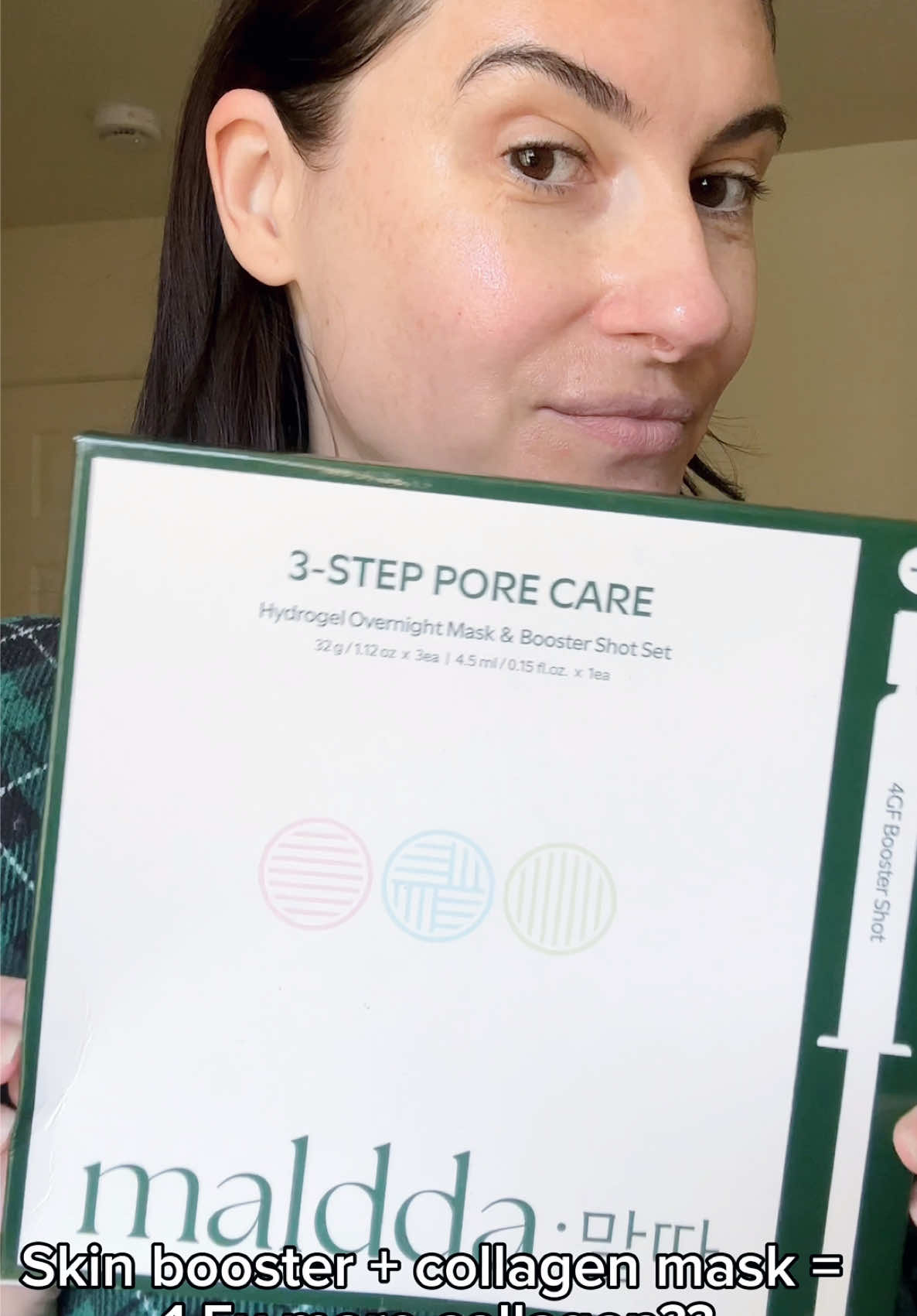 Hydrate, firm, and glow in just 3 hours 💧 My experience with the Maldda 3-Step Pore Care Hydrogel Mask & Booster Shot Set: collagen + hyaluronic acid + botanicals = smoother, plumper, less puffy skin ✨ #maldda #hwahae #boostershot #skinbooster #ad  @maldda 