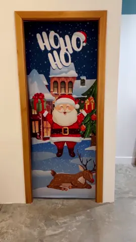 Christmas door cover #chistmasdecor #christmas #doordecor 
