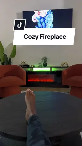 The fireplace TV stand is the upgrade you didn’t know your living room needed. No tools. No stress. Just cozy, clean, and cute. #BlackFridayDealsForYou #FallDealsForYou #FireplaceVibes #TikTokHomeFinds
