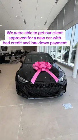 You have a bad credit that’s okay we can still get you approved for your a car or your dream car with low down payments.  Message me “Car” to learn how 