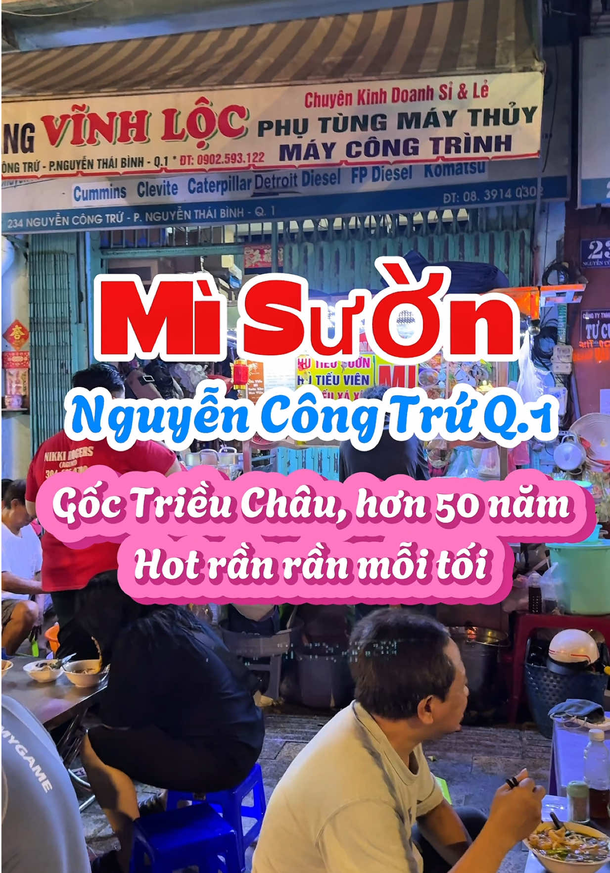 Mì sườn kho Nguyễn Công Trứ hơn 50 năm #hutieu #saigonfood #reviewanngon #amthucvietnam #nganchandi 