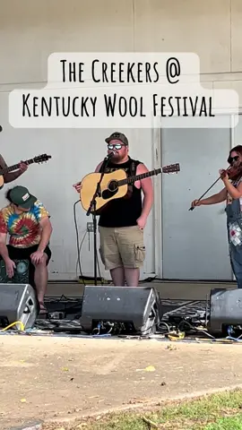 @The Creekers @Anna Blanton @Allen Hacker @Jagger Bowling @ashton_b #thecreekers #bluegrass #kentuckywoolfestival #fyp 