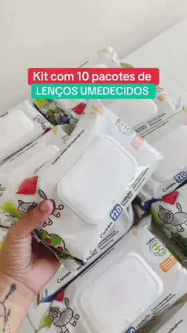 Kit com 10 pacotes de lenços umedecidos Turminha da Bagunça totalizando 1,200 lenços #lencosumedecidos  Link no primeiro comentário 