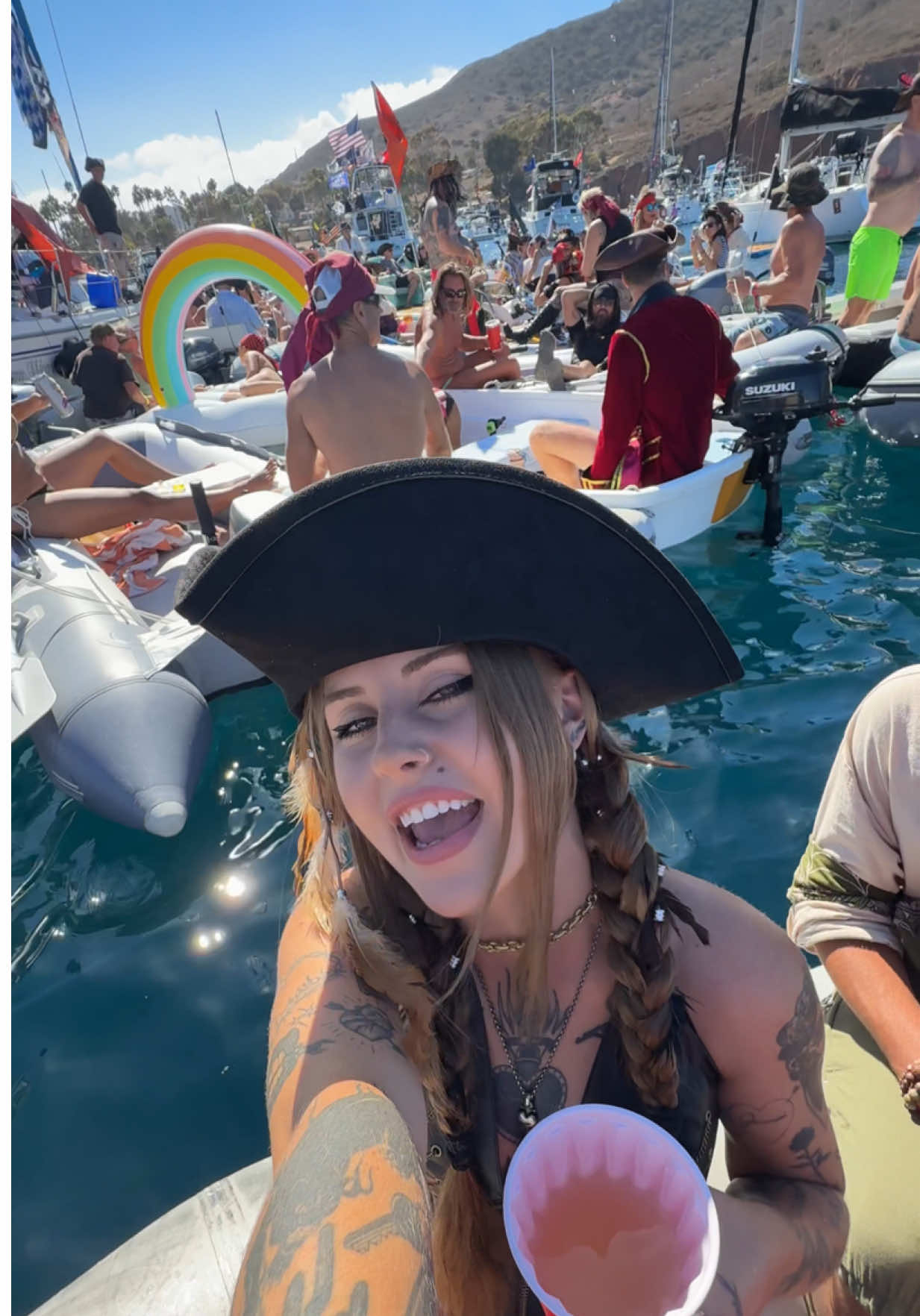 Day 1 of Buccaneer Days- a 3 day pirate festival on Catalina Island 🏴‍☠️ #buccaneerdays #catalinaisland #pirate #sailboatlife 