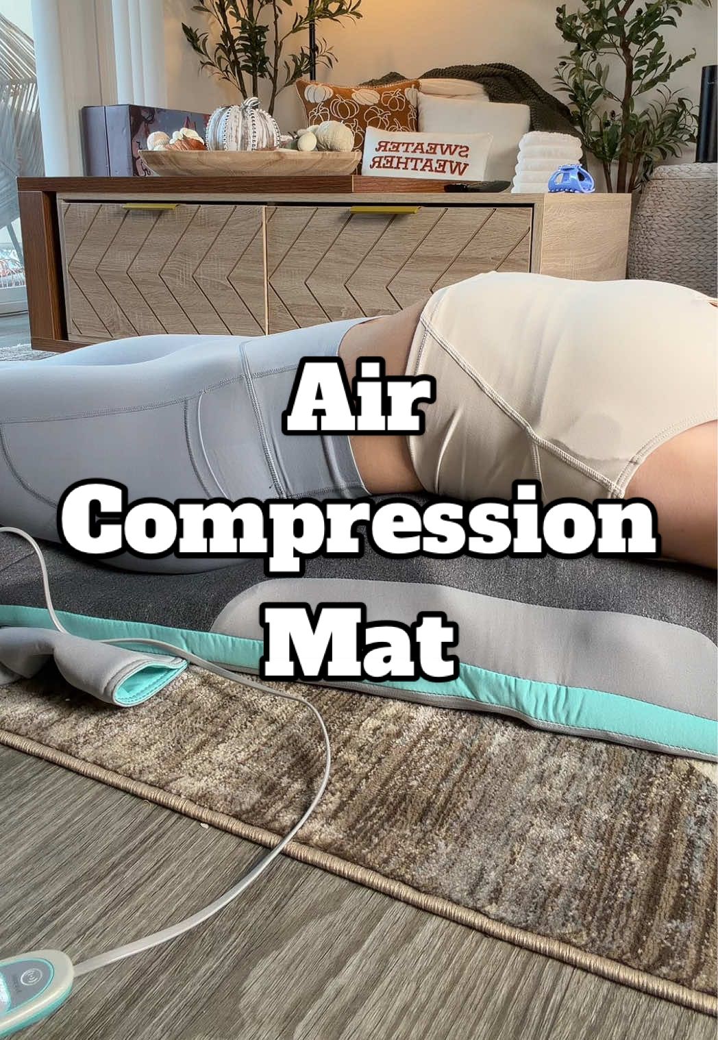 I cannot express you how this air compression mat really does give me a lot of relief in my back. Of course always listen to your body and do your own research and know if something is right for you. But as someone who was a massage therapist for eight years and he’s really picky about the massage tools that I use. This air compression mat is one that I lay on about four times a week or so. I genuinely love the compression and I love the movement. It gets through my spine. It feels so good and I could feel my muscle muscles relaxing. #AirCompressionMat #MassageMat #Massager #TikTokShopCreatorPicks #TikTokShopFallDealsForYou