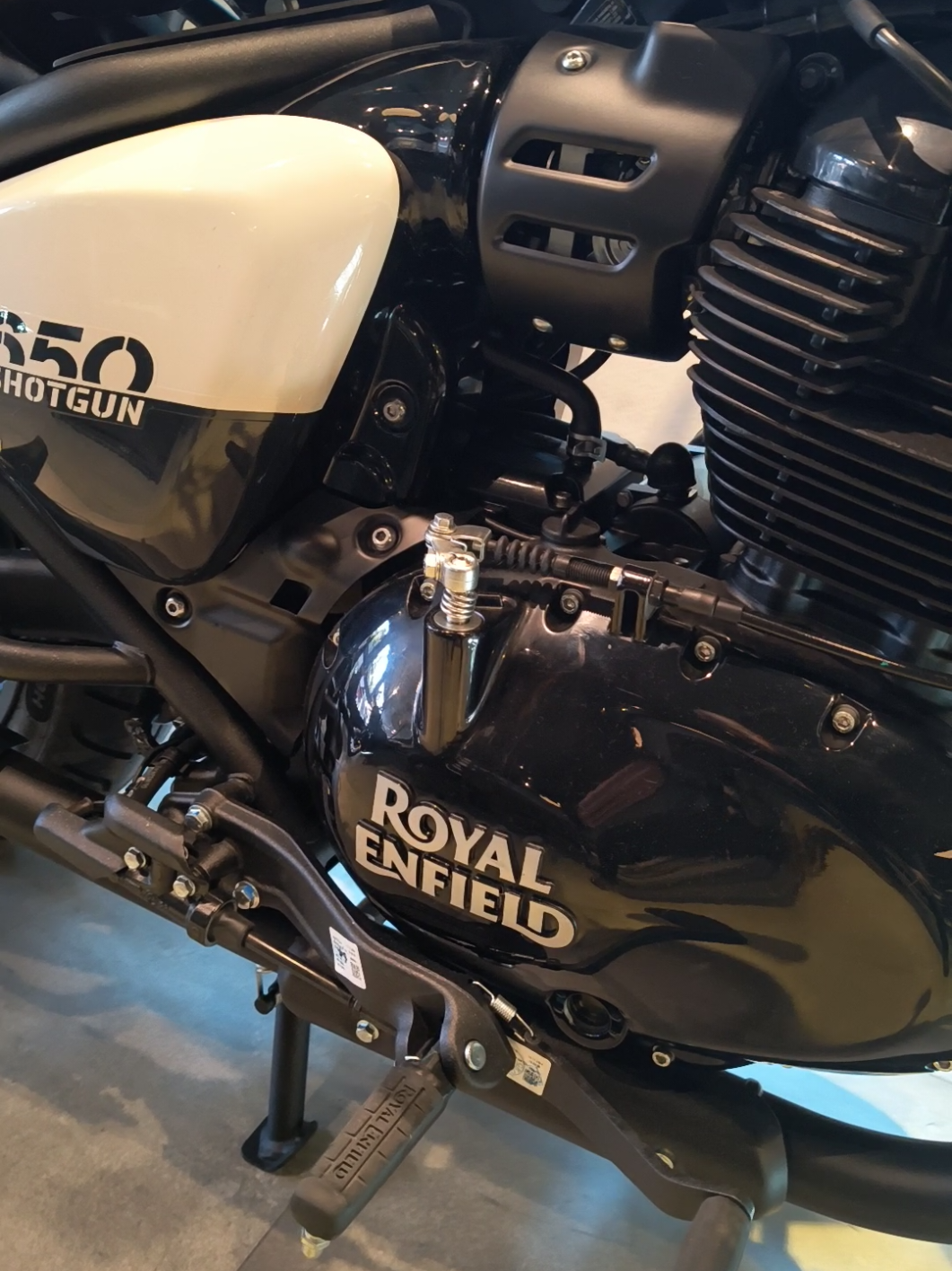 Royal Enfield Shotgun 650, no detalhe#foryoupage #fyp #royal #fy #motorcycle 