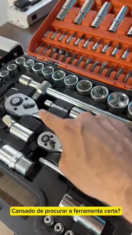 Kit ferramentas jogo de soquetes 108 peças com maleta . #ofertadodia #soquetes #ferramentas #ferramentasprofissionais #maletadeferramentas 