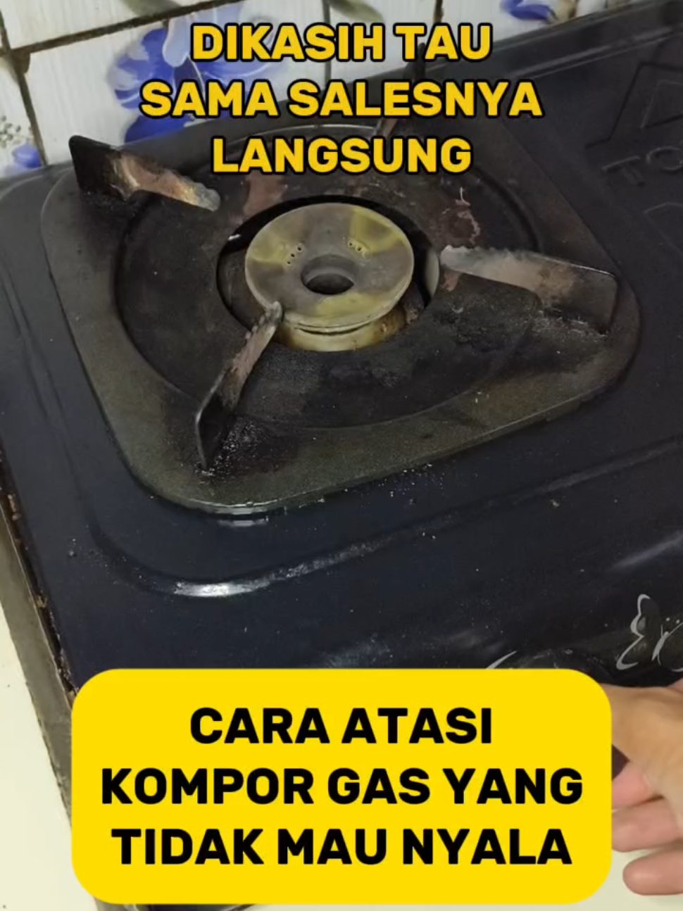 cara atasi kompor yang tidak mau menyala 