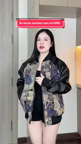 Áo khoác bomber nam nữ GẤM 