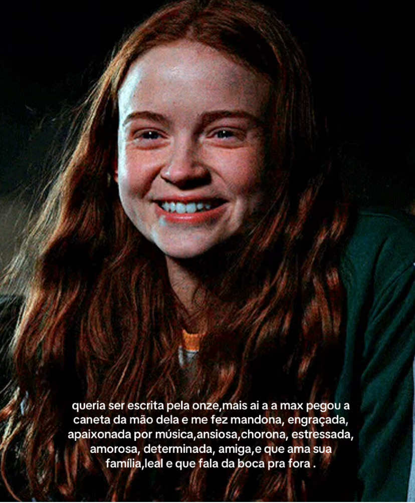 Amo ser escrita por ela,não quero ser escrita pela onze não 🙂‍↔️  #vaiprofycaramba  #vaiprafyinferno  #strangerthings  #sadiesink  #maxmayfield 