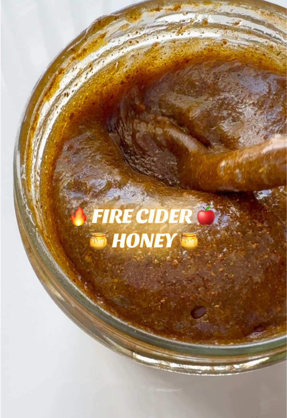 Immunity boost in a jar 🌿🍯 Dehydrated fire cider powder + honey = perfect for cold & flu season! #firecider #immunesupport #immunityboost #herbalremedies #coldandfluseason 