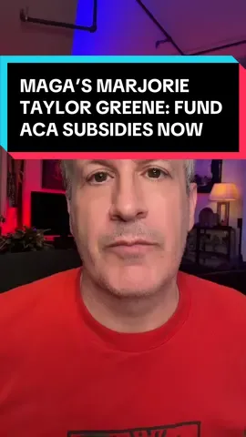06OCT25 MAGA’s Marjorie Taylor Greene has broken with Republicans and publicly demanded the GOP fund the Obamacare ACA subsidies that Democrats have been demanding all along. This is a key demand of Democrats in the government shutdown. #aca #obamacare #healthcare #mtg #shutdown 