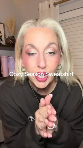 This Cozy Season sweatshirt with the weathered graphic and leopard print lettering is so cute. And the material is very soft - not stiff and scratchy. 10/10! #cozyseason #womenssweatshirt #cutesweatshirts #tiktokshopcreatorpicks 