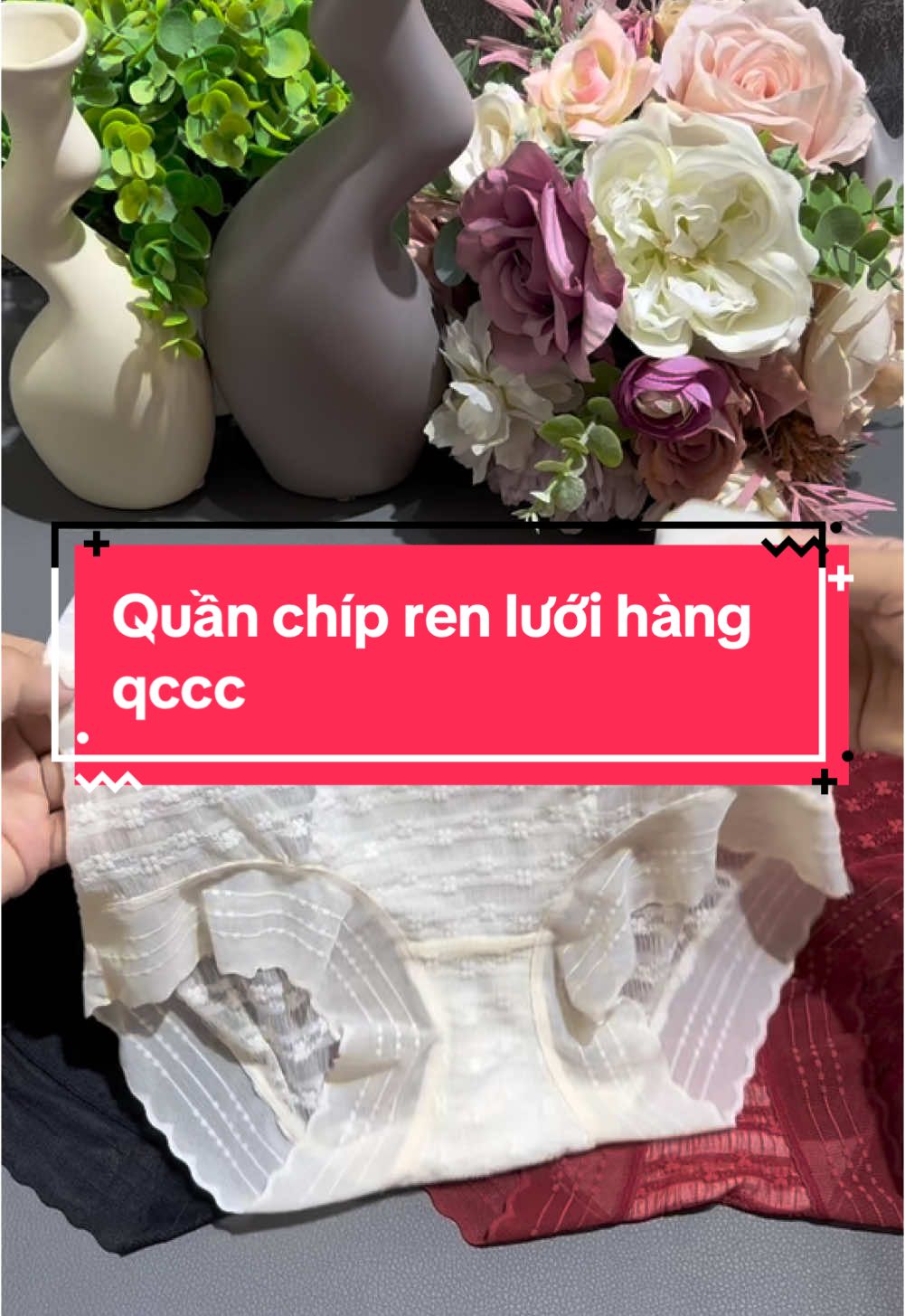 Quần chíp ren lưới hàng qccc #ngocanhnoiy #typ #thinhhanh #xuhuong #vairalvideo #trending 