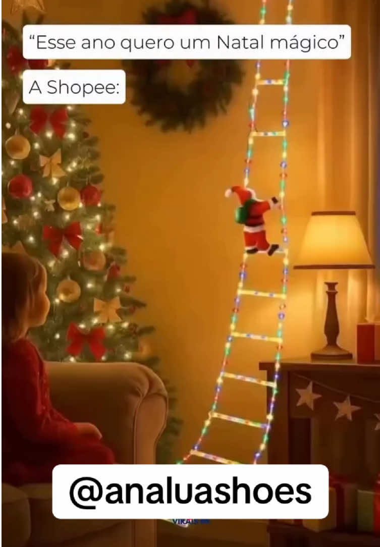 Luzes Natal Led Papai Noel Escada Luz Decorativa Para Interior 