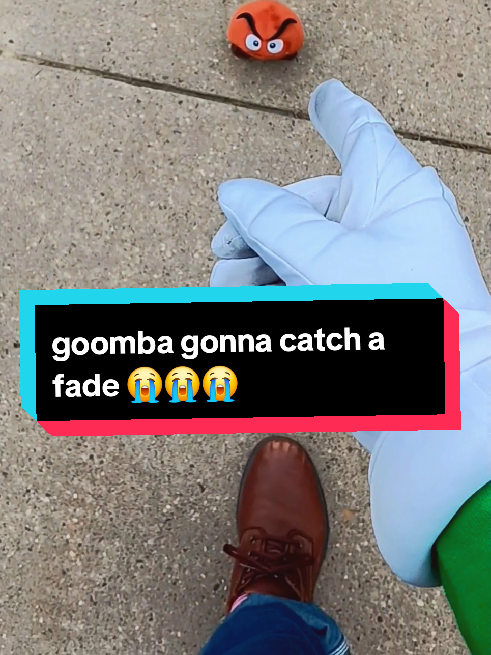 These goombas can't duck the fades forever 💯🔥 (Inspired by the video made by @Mario 🍄!! Go check his out) #luigicosplayer #fypシ  #luigiimpression #meme #xyzbca 