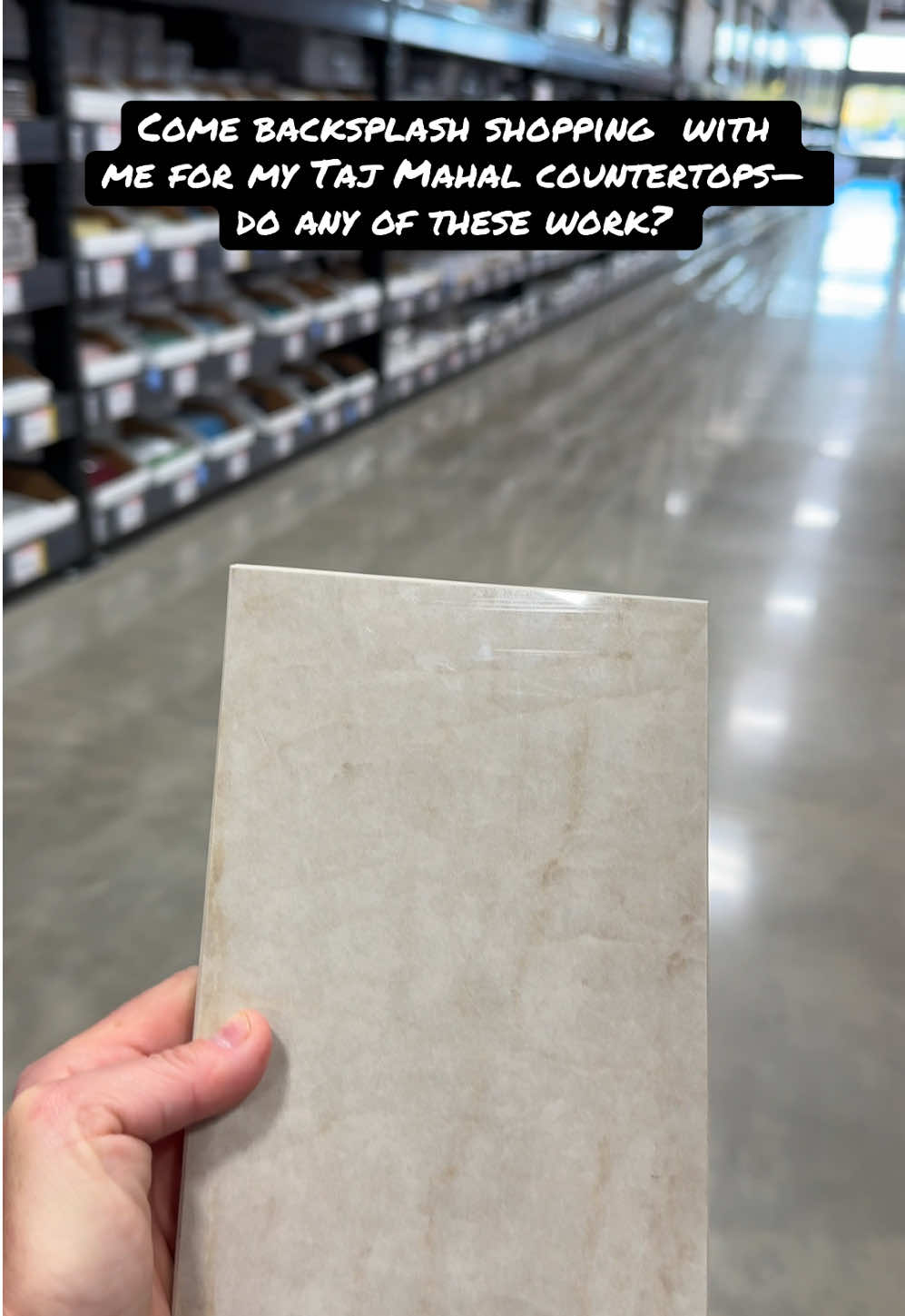 Kitchen remodel shopping! Looking for the perfect backsplash to match Taj Mahal quartzite countertops. Which style would you choose? Or keep looking?  . . . . #kitchenremodel #kitchendesign #backsplashideas #tajmahalquartzite #kitchenrenovation     