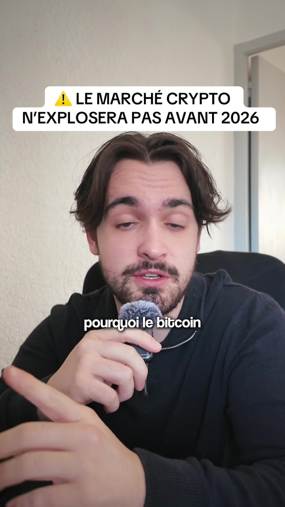 Le marché crypto n’explosera pas avant 2026 🚨 ? #crypto #cryptomonnaie 