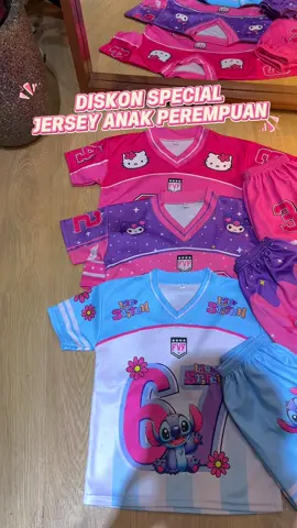 SETELAN JERSEY ANAK PEREMPUAN KARAKTER #bajuanakviral #jerseyanak #setelananak 