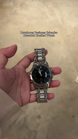 Suble flex, solid style! This Lumious Watch goes with ANY fit! ✨  #watchformen #watchesoftiktok #watch 
