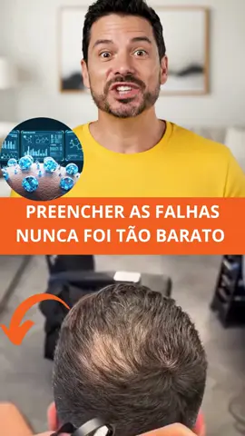 preencha as falhas em 1 min #alopecia #calvicie #cabelo #calvo 