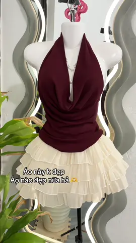 Áo thun cổ đổ ôm body quyến rũ 🫶🌷🌷🌷#aothuncodo #thoitrangnu #moingaymotoutfit #xuhuong2025 #viral 