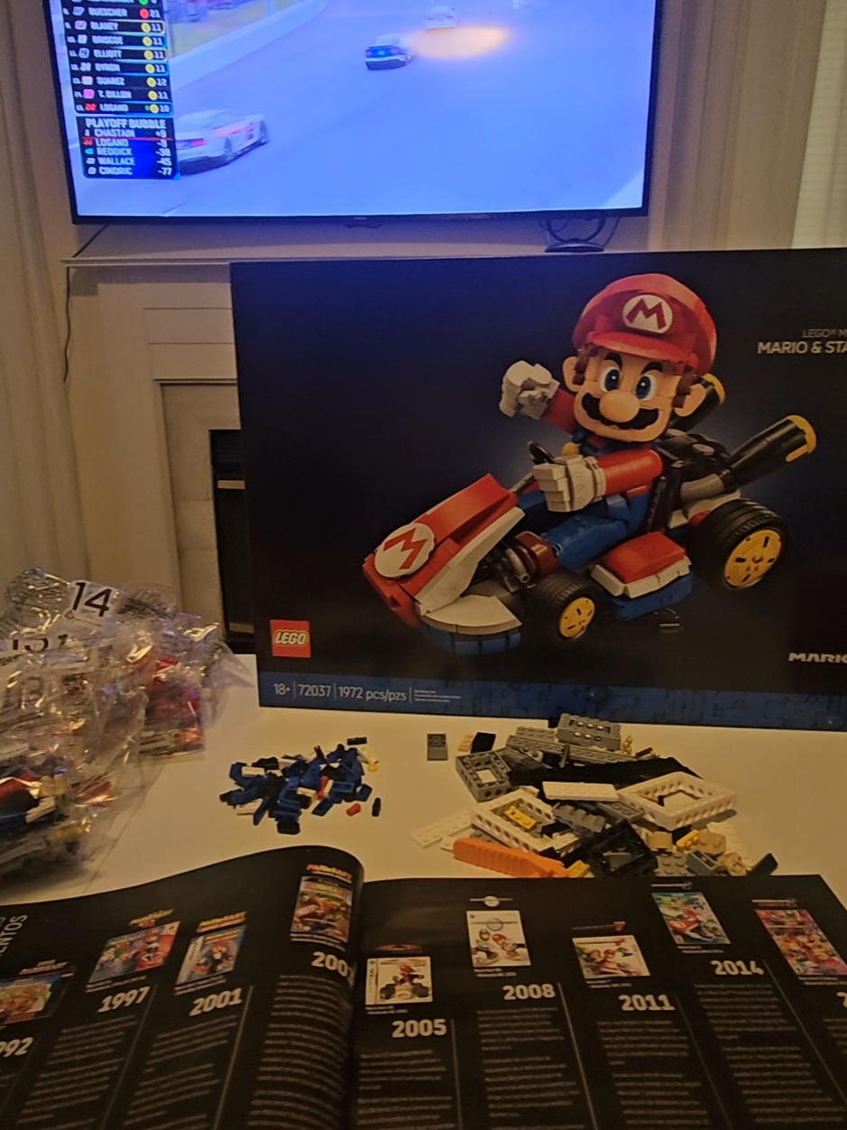 Lazy Lego Sunday with Blaze. #lego #mariokart #mario #Dalmatian ##dogsoftiktok 