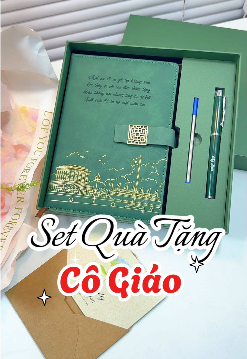 Set quà tặng 20.10 ý nghĩa dành cho cô giáo, có khắc nội dung theo yêu cầu #setqua #quatangcogiao #quatang20_10 #quatang #trianthayco 