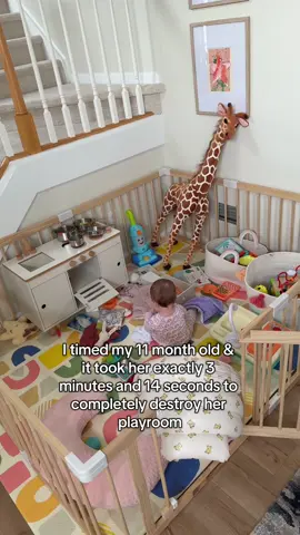 Jeff the giraffe is fighting for his life #11monthold #play #playroom #momlife #fyp 