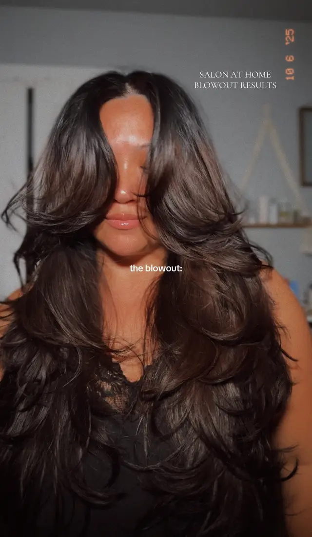 Okay hair of the day for tomorrow and I feel like it came out so good because I used mousse for extra volume while blow drying and blowing out my hair 10/10 recommend #hairtok #blowout #hairstyle #hairgoals #transformation 