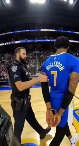Arrested in the middle of a game smh. #basketball #sports #baseball #cops #arrested 