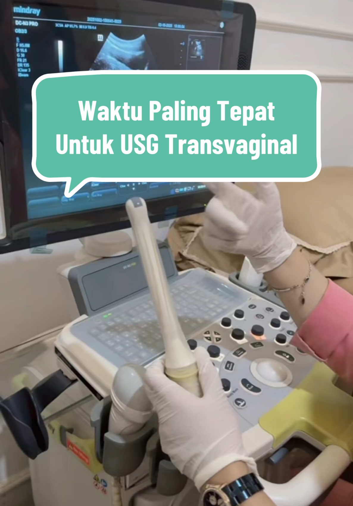 Ini waktu paling tepat untuk USG Transvaginal😊 #usgtransvaginal #dokterkandungan #edukasi #edukasiusg #spog 