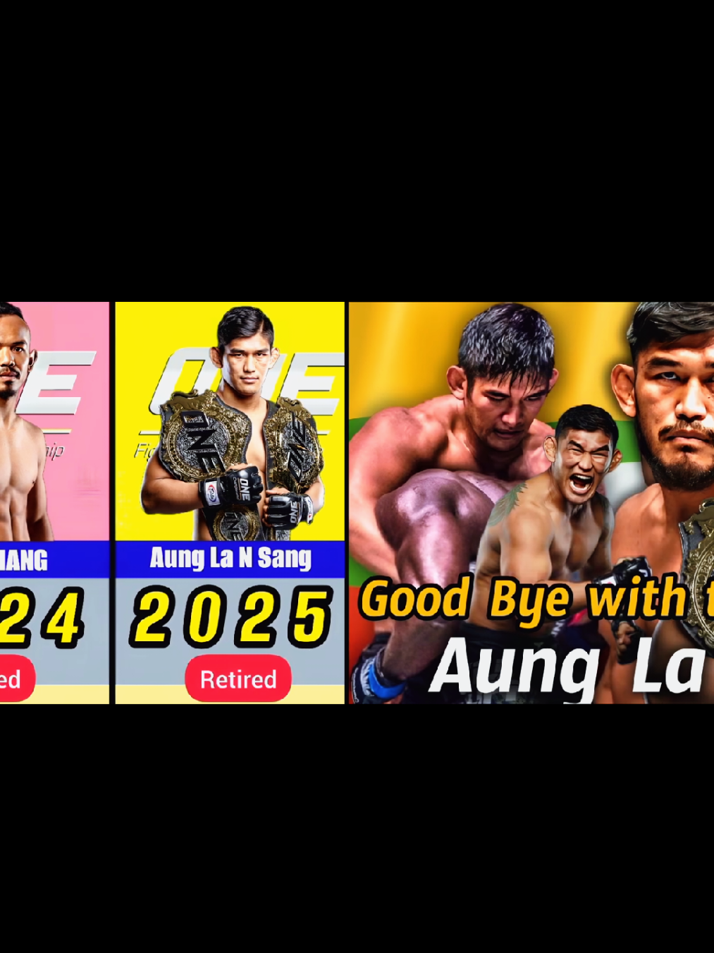 အနားယူသွားသောဖိုက်တာများ #retired #onechampionship #aunglansang #mma 