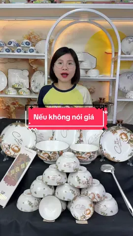 Combo bộ bát đĩa hoa hải đường 21 chi tiết, đầy đủ công năng, tặng đũa thìa, thiết kế cao cấp sang trọng #hangxinhtuoi  nhtuoi #bobatdia21mon 